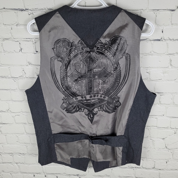 G by GUESS | button up steampunk edgy goth waistcoat vest - Picture 2 of 5
